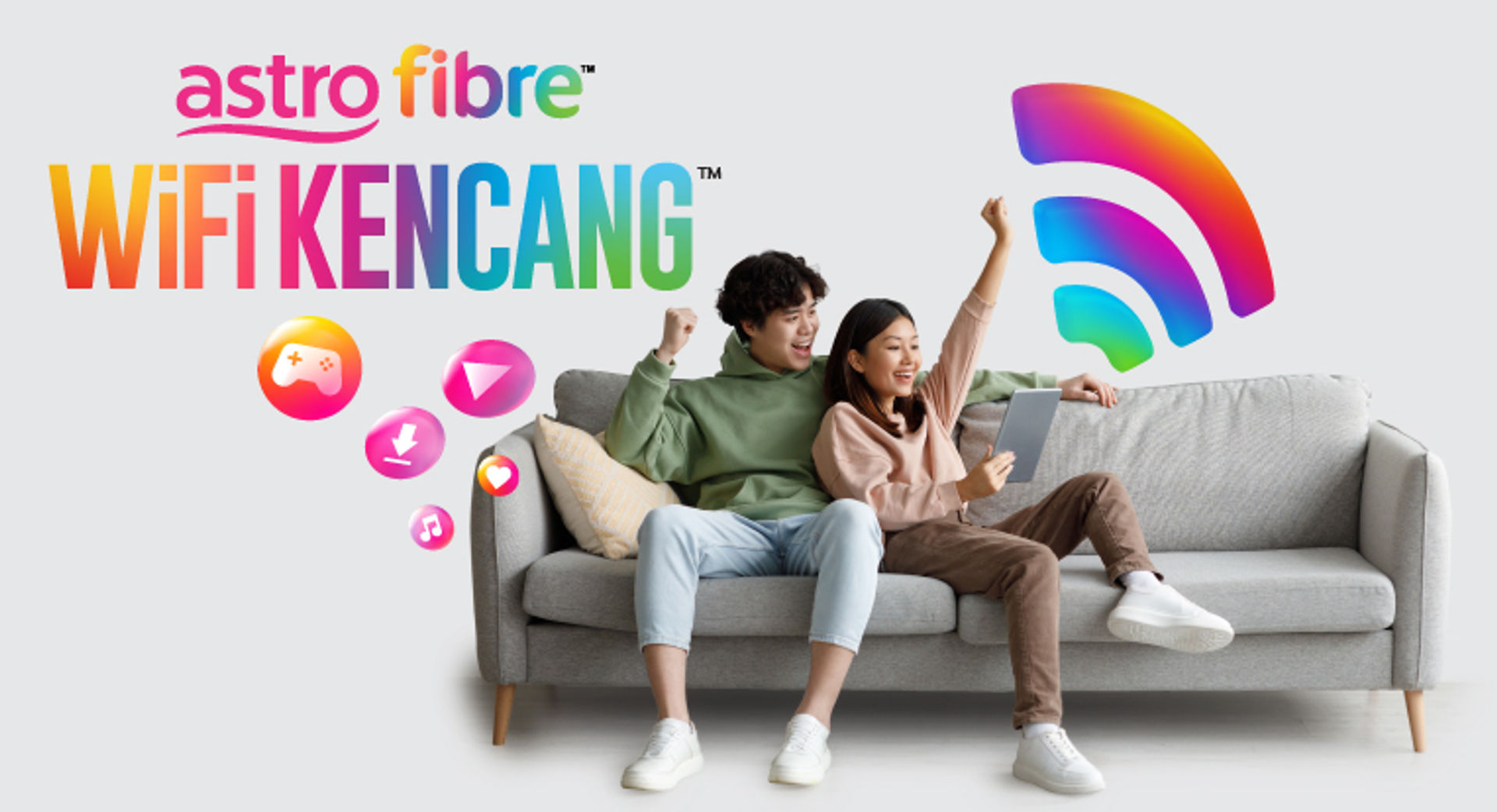 Get WIFI KENCANG™ with Astro Fibre and 1 month FREE!
