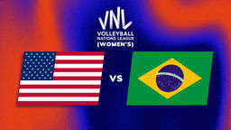 (L) VNL Women's: Week 3: USA vs BRA