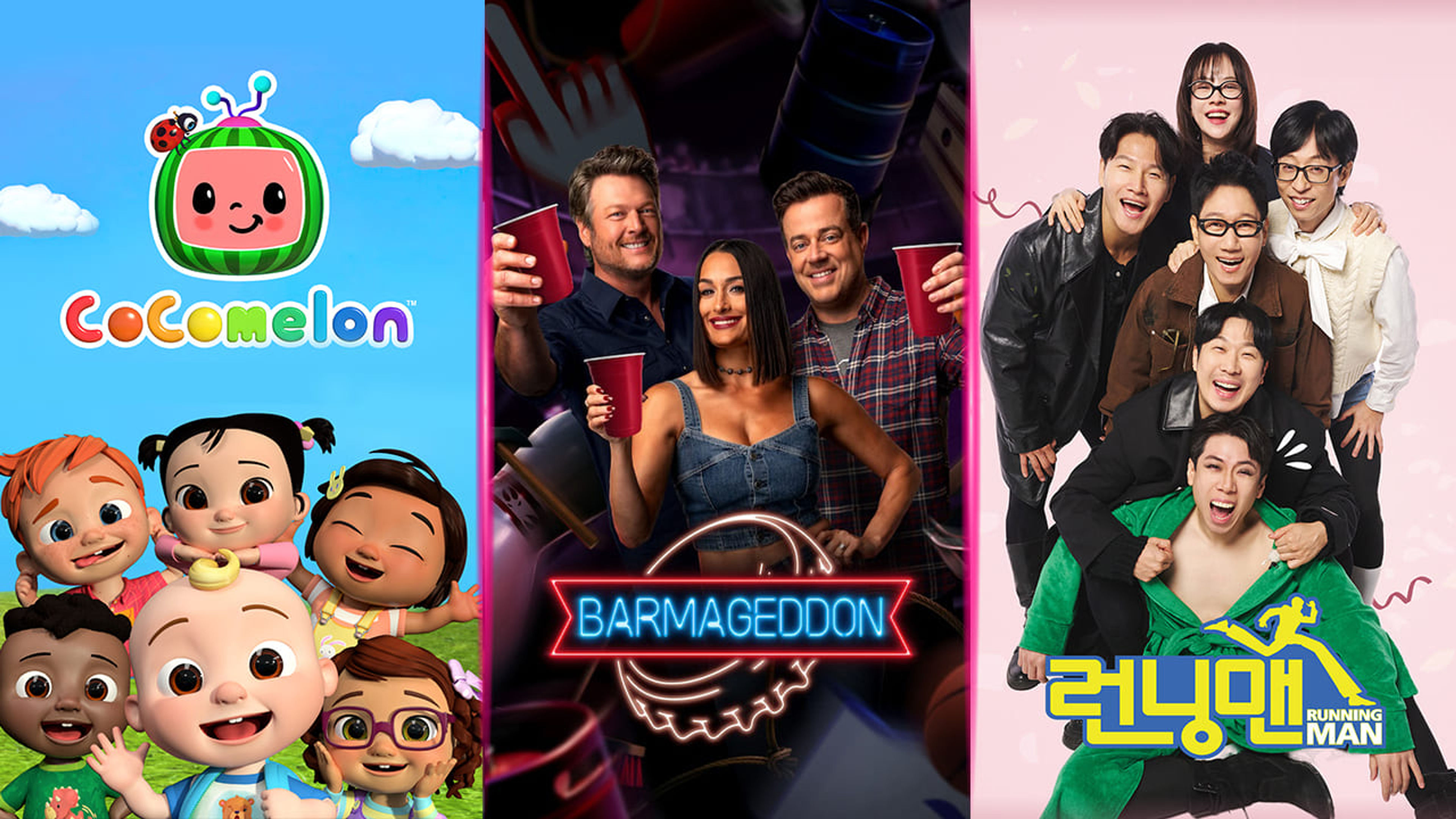 Cocomelon, Barmageddon, Running Man