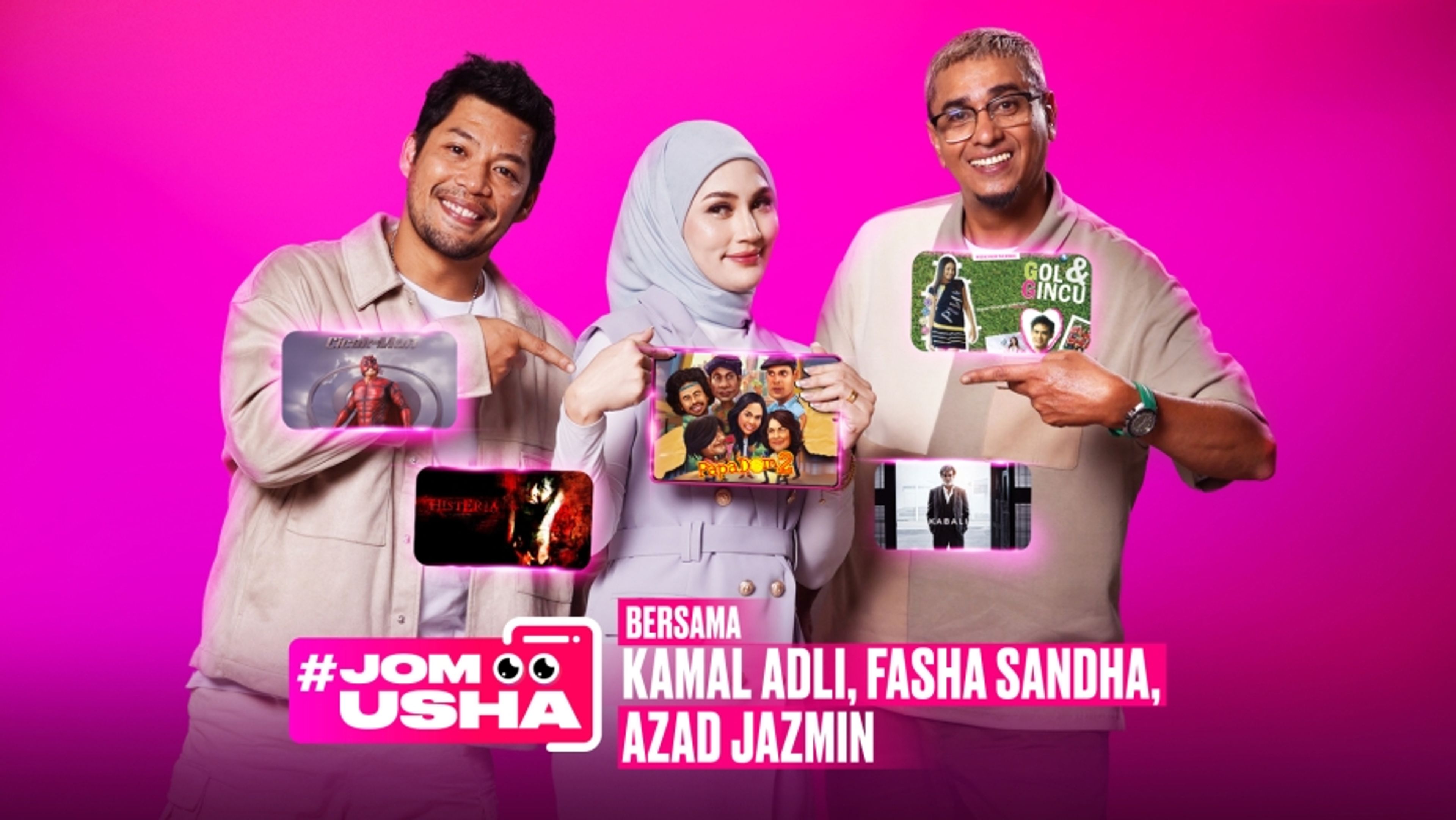 Jom Usha Bersama Kamal Adli, Fasha Sandha & Azad Jazmin