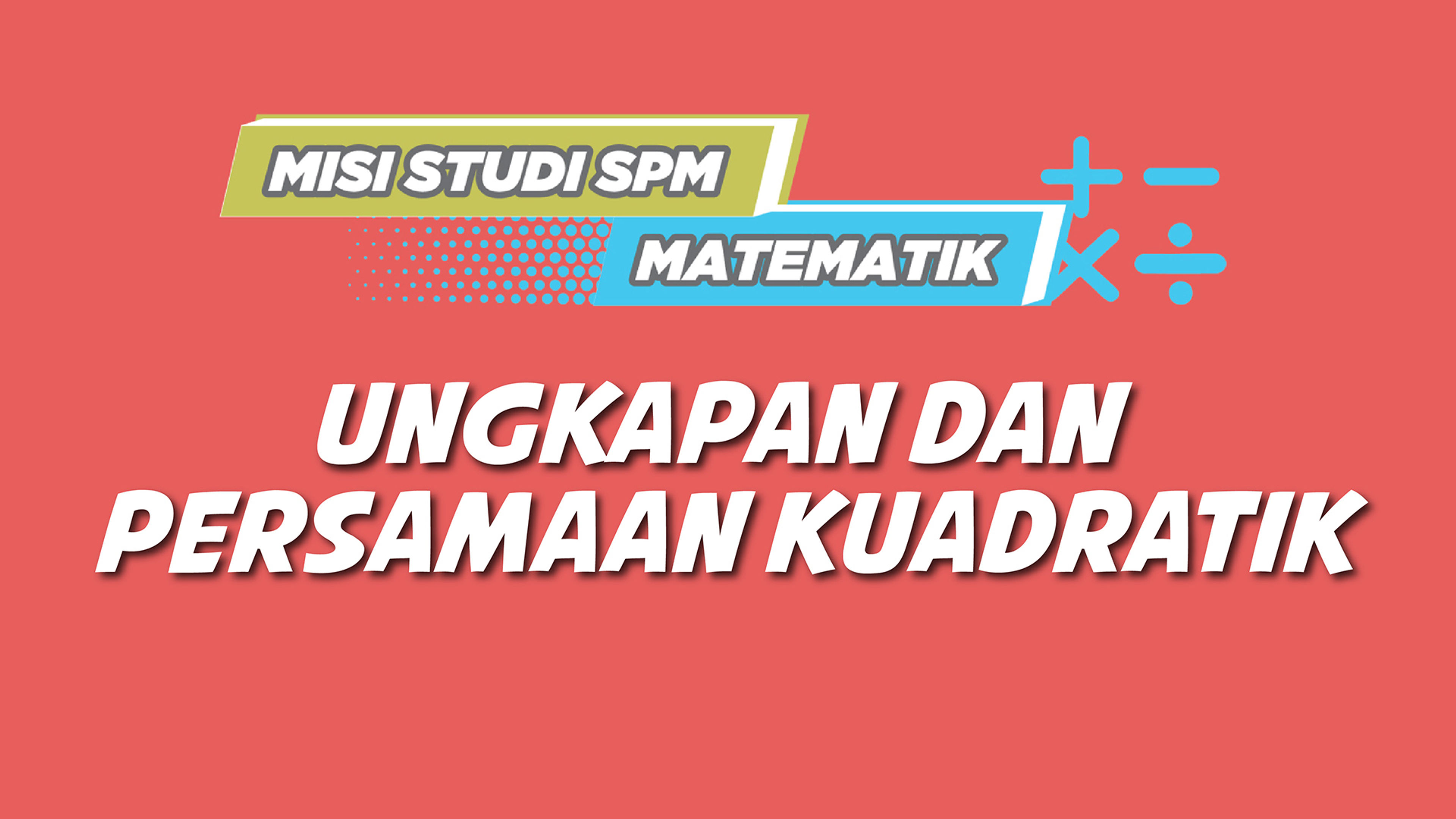 Misi Studi SPM Matematik
