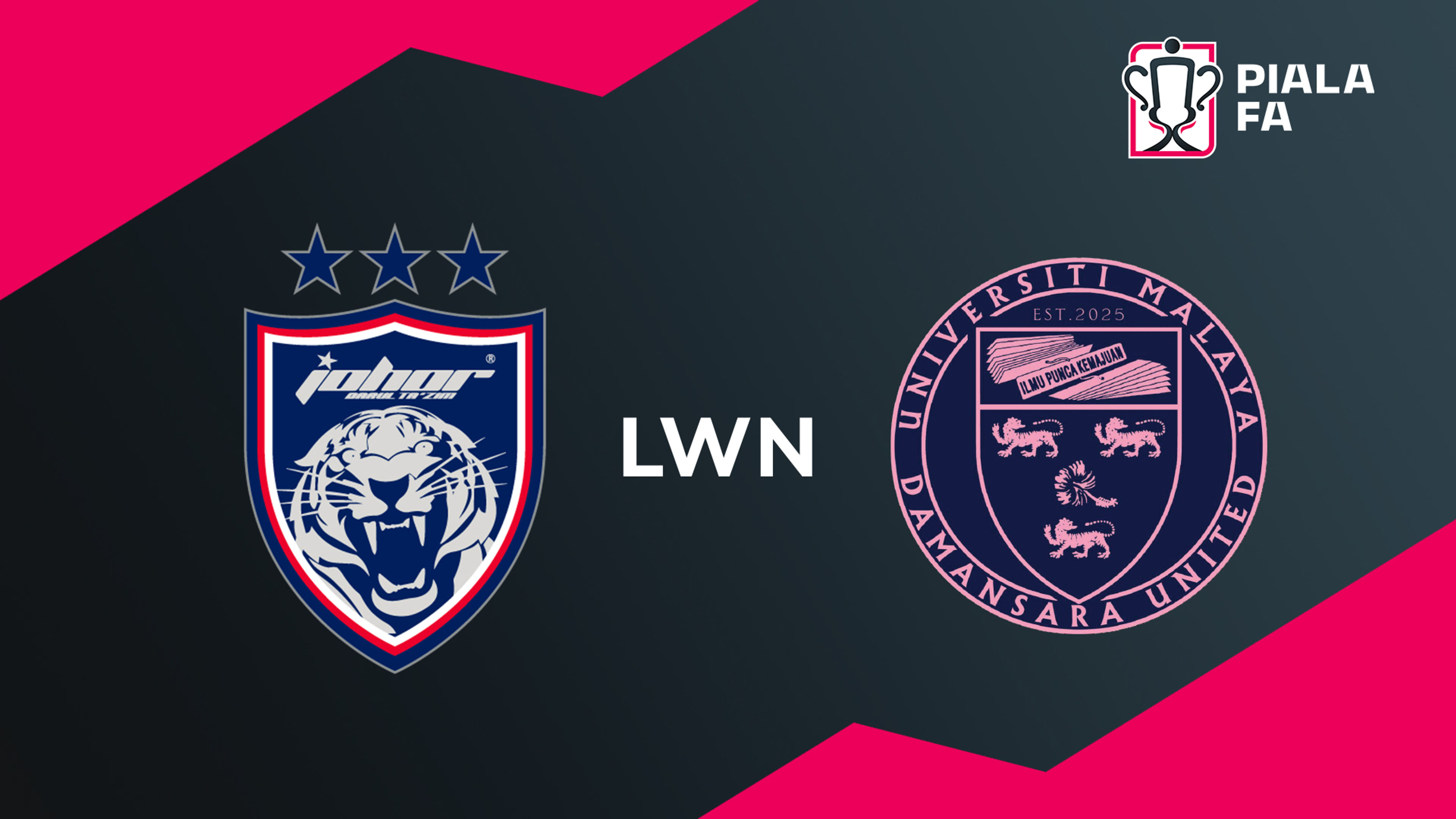 Piala FA 2025/26: JDT lwn UMD