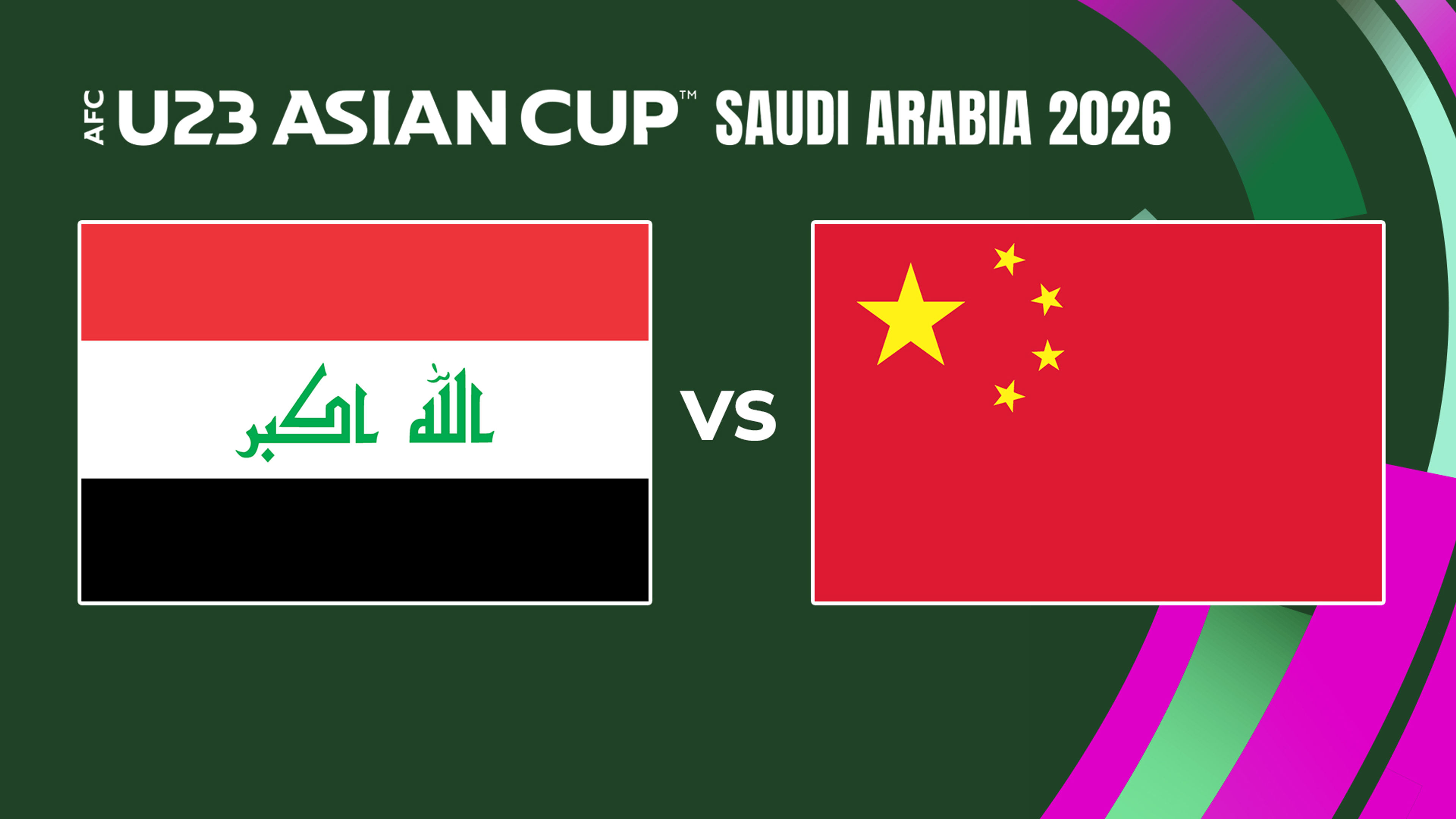 AFC U23 Asian Cup 2026: IRQ lwn CHN