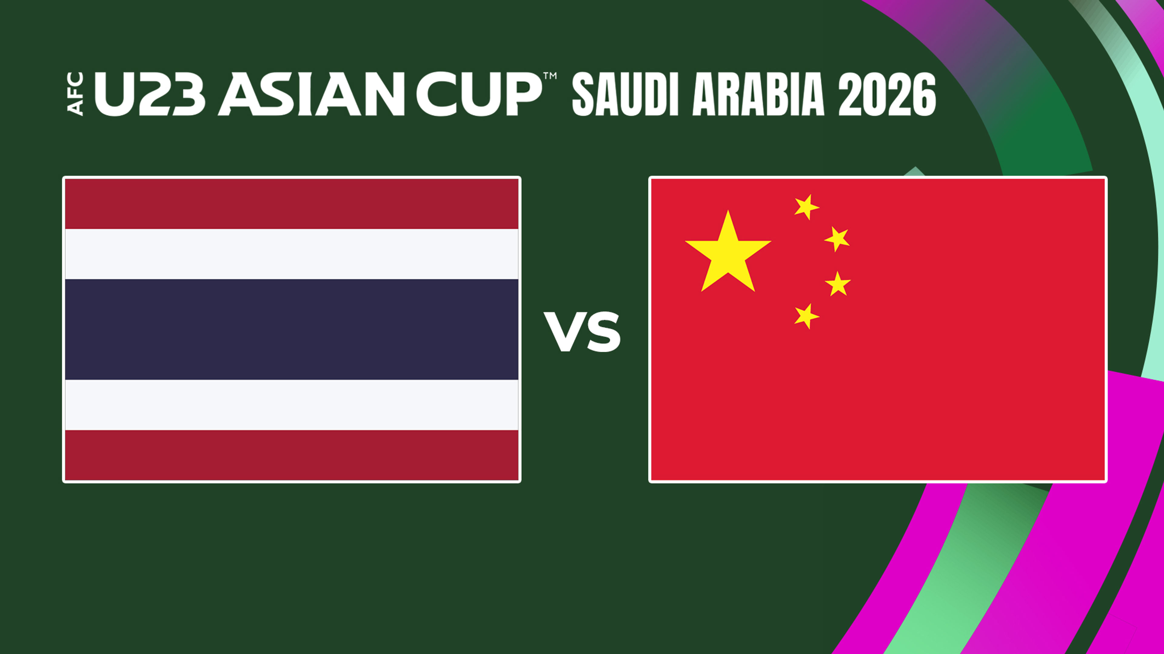(L) AFC U23 Asian Cup 2026: THA lwn CHN