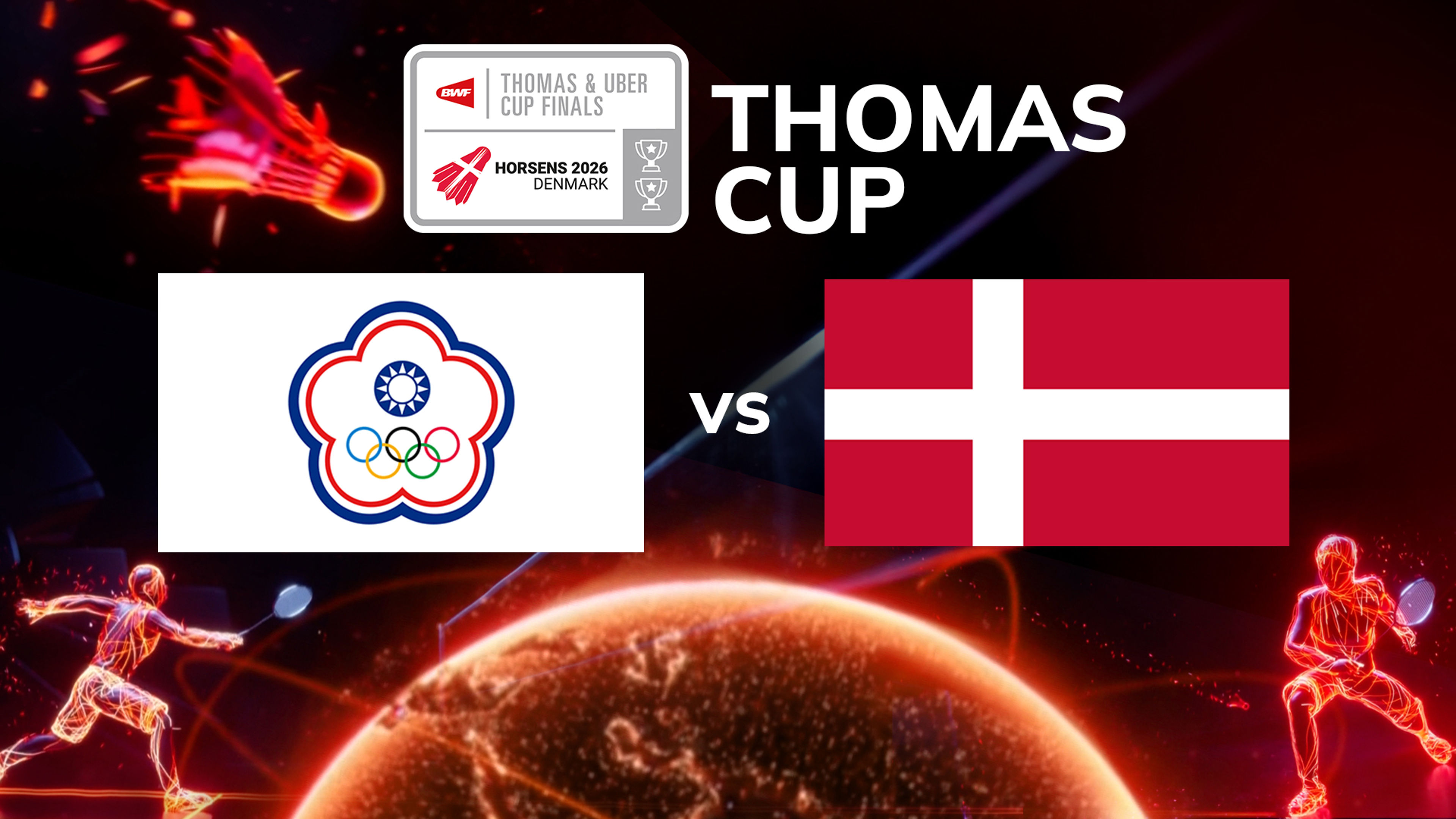 (L) Thomas Cup: Taipei vs Denmark