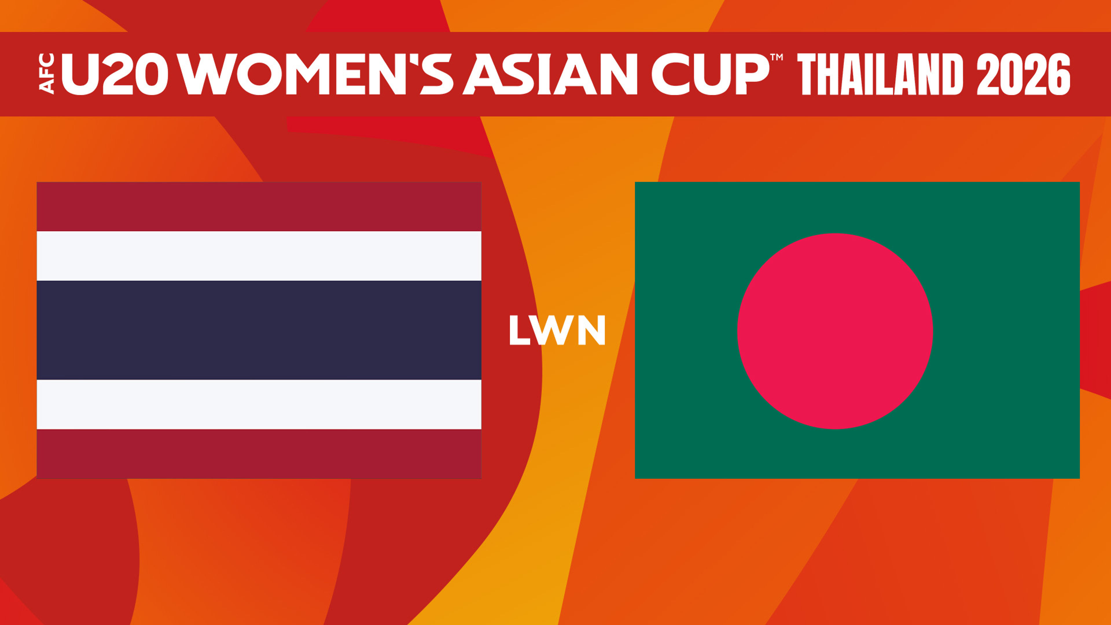 AFC U20 Women's AC 2026: THA lwn BAN