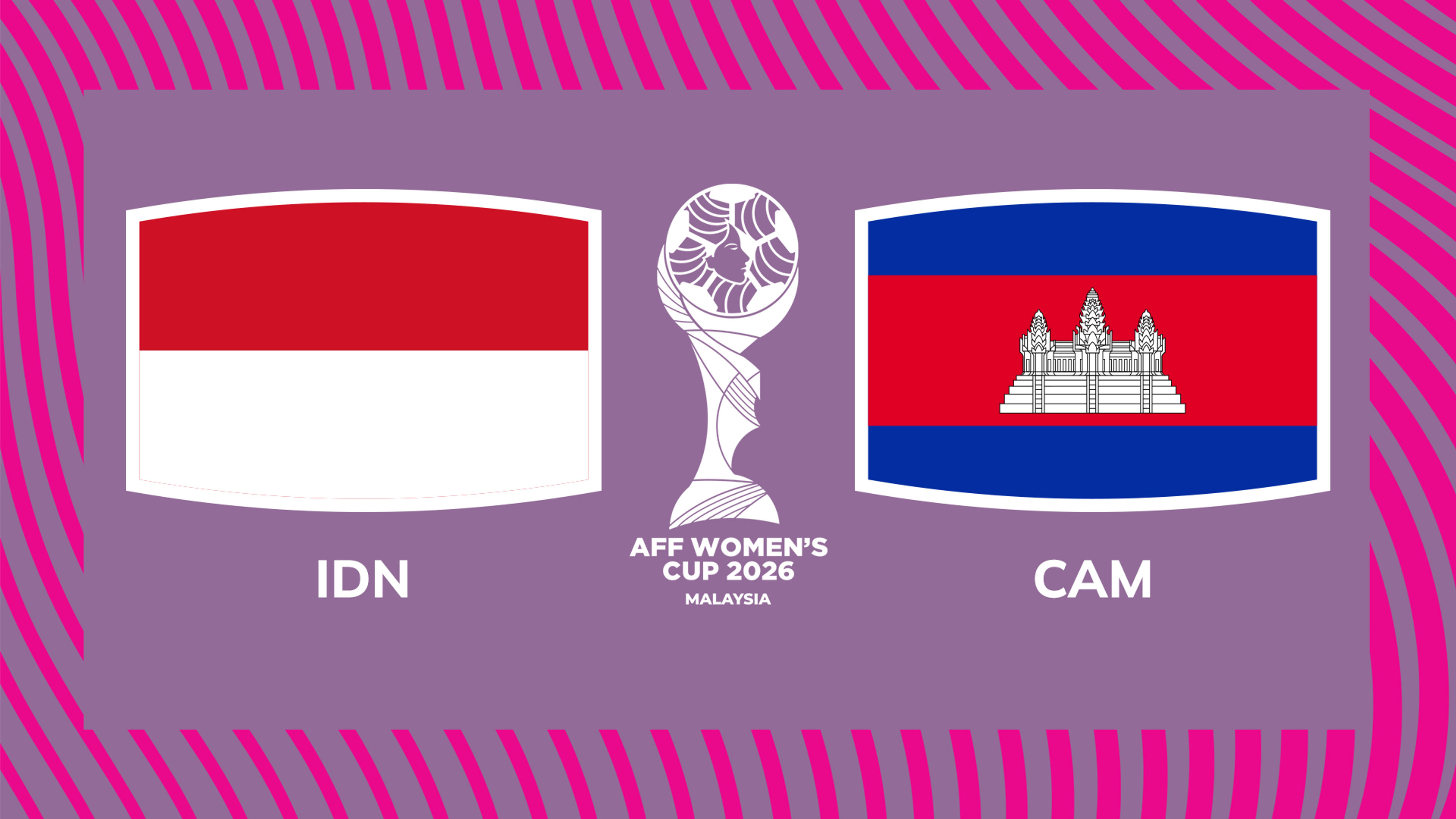 (L) AFF Women's Cup 2026: IDN lwn CAM