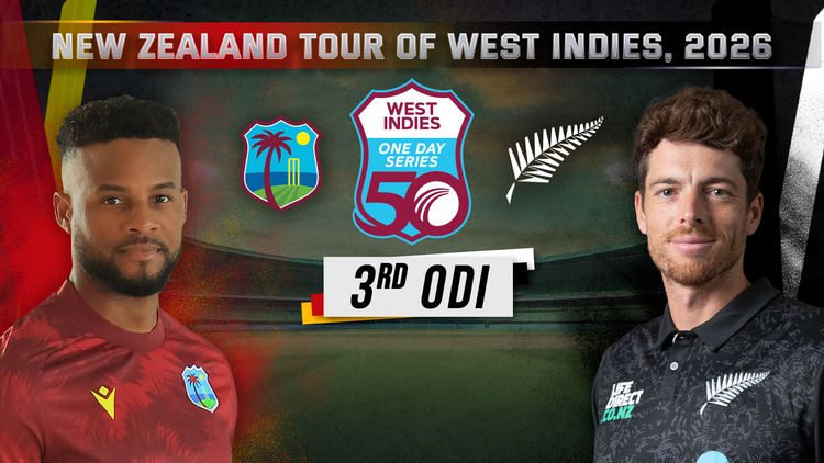 LIVE: New Zealand Tour of West Indies WI Vs NZ, 3rd ODI