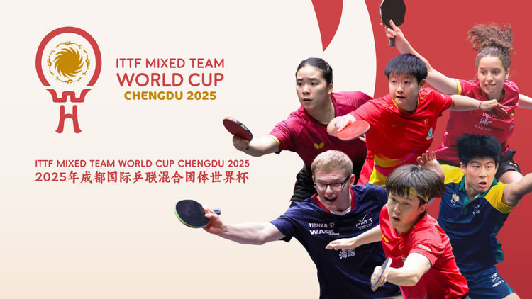 (L) ITTF Mixed Team WC: Day 8: Day Session: SF