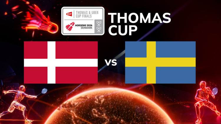 (L) Thomas Cup: Denmark vs Sweden