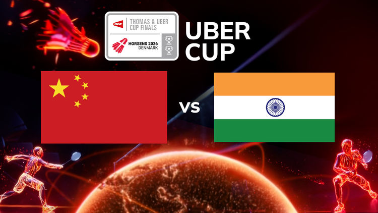 (L) Uber Cup: China vs India