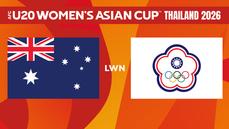AFC U20 Women's AC 2026: AUS lwn TPE