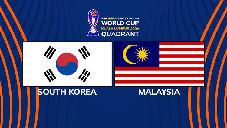 (L) ISTAF Sepak Takraw WC 2026: KOR lwn MAS