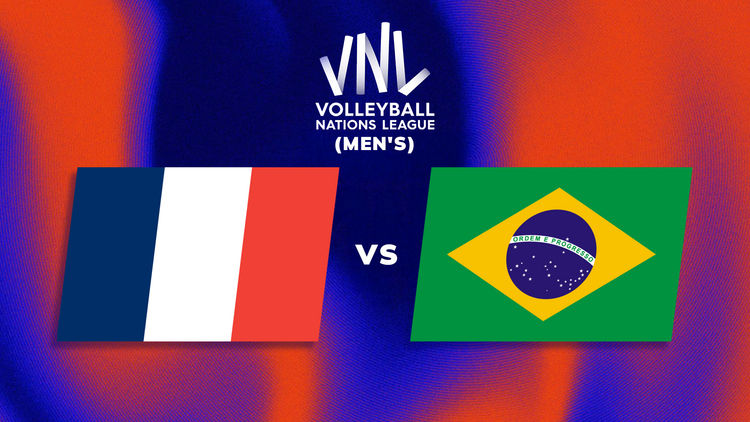 (L) VNL Men's: Week 3: FRA vs BRA