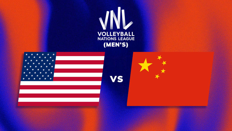 (L) VNL Men's: Week 3: USA vs CHN