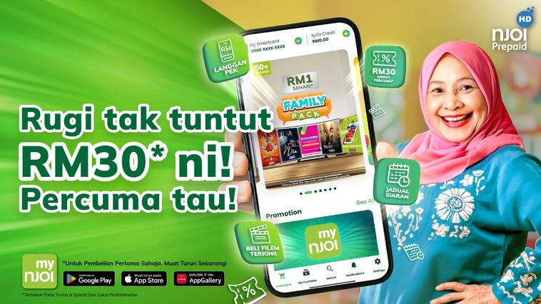 My NJOI app RM30 FREE credit