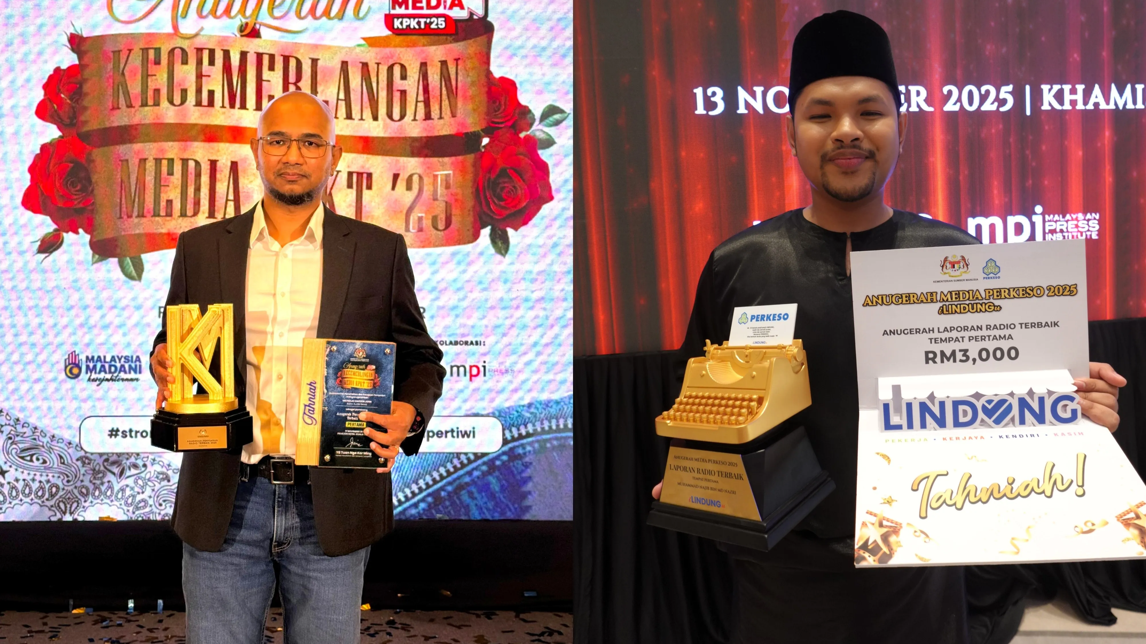 Astro Audio News Raih Dua Kejayaan Besar di Anugerah Media Perkeso 2025 dan Anugerah Kecemerlangan Media KPKT 2025