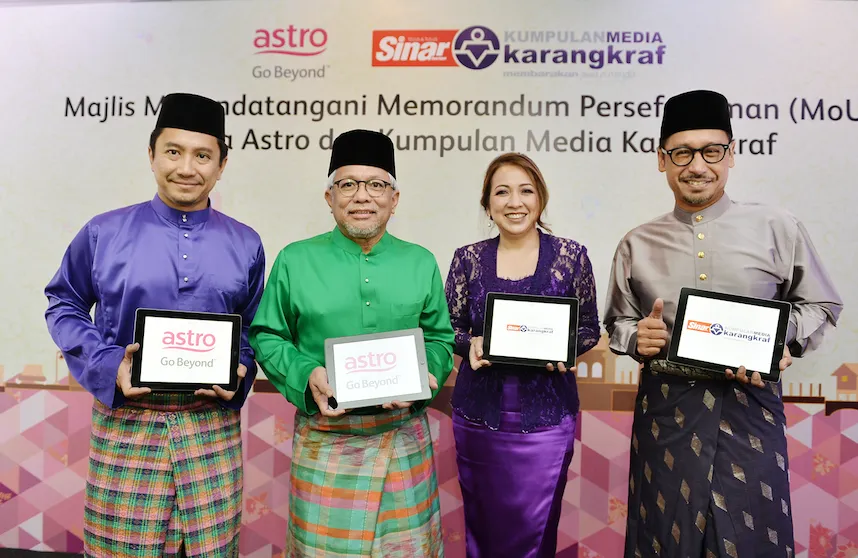 ASTRO DAN KARANGKRAF JALIN KERJASAMA STRATEGIK UNTUK MENGHASILKAN DAN MENGEDARKAN KANDUNGAN IP DI SEMUA PLATFORM