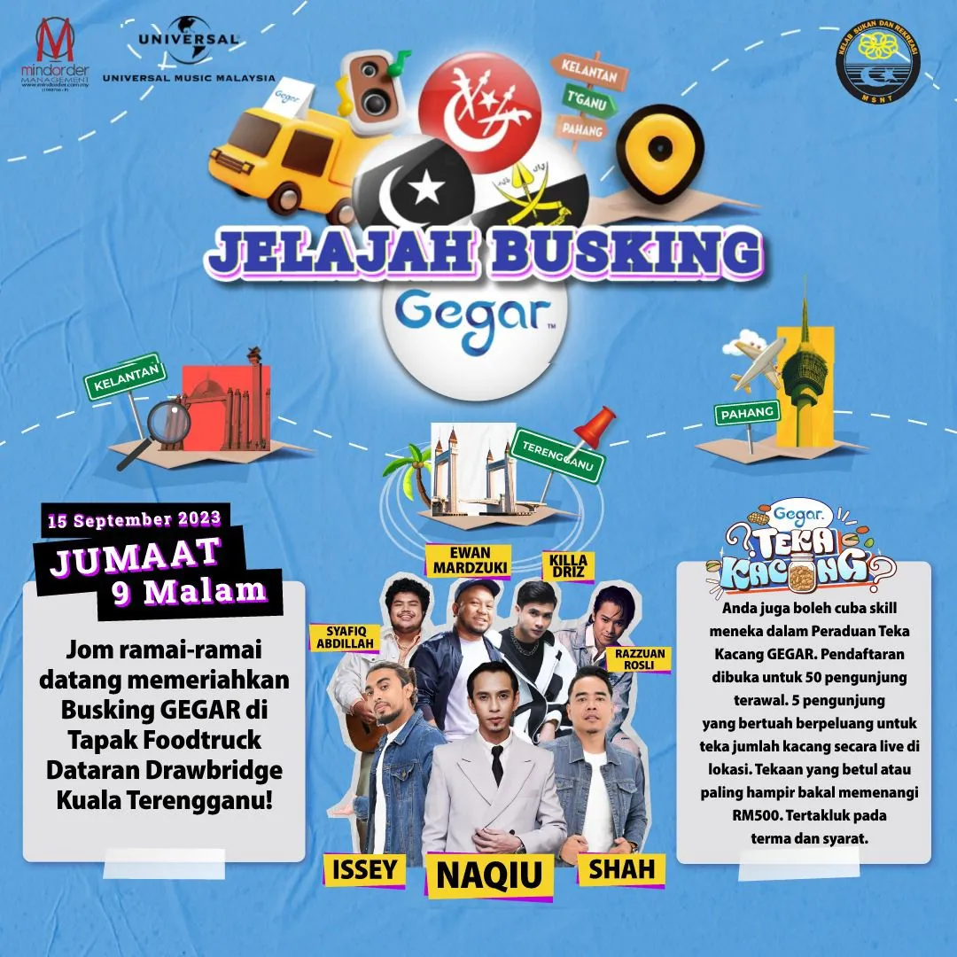 Jelajah Busking GEGAR bakal temui peminat di Pantai Timur