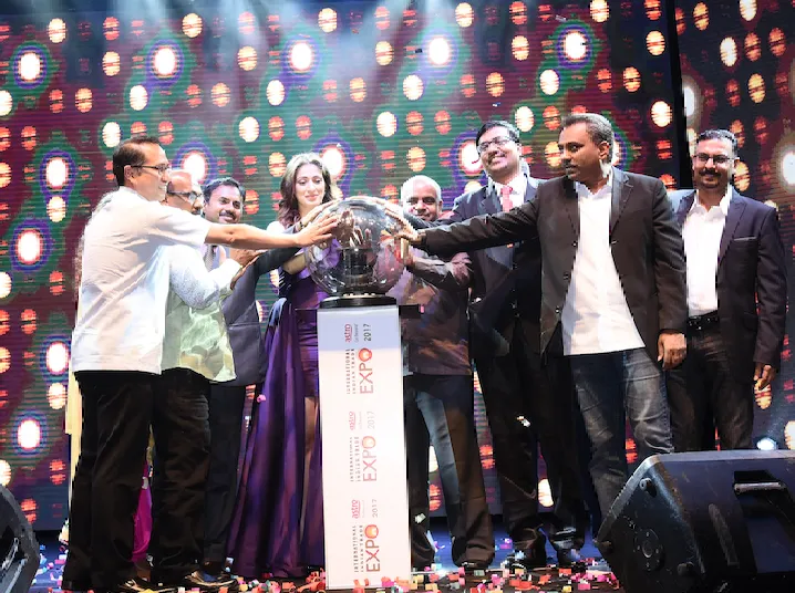 Actress Laxmi Rai Launches International Indian Trade Expo and  Deepavali Kondattam 2017