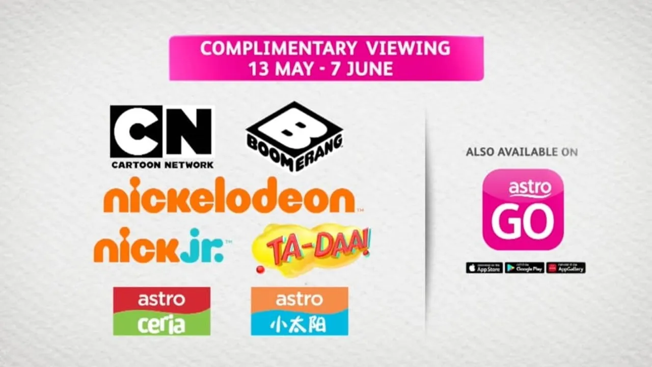 Complimentary Viewing of Kids Channels on Astro