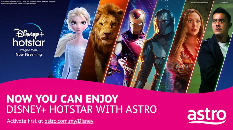Astro customers can stream Disney+ Hotstar from June 1