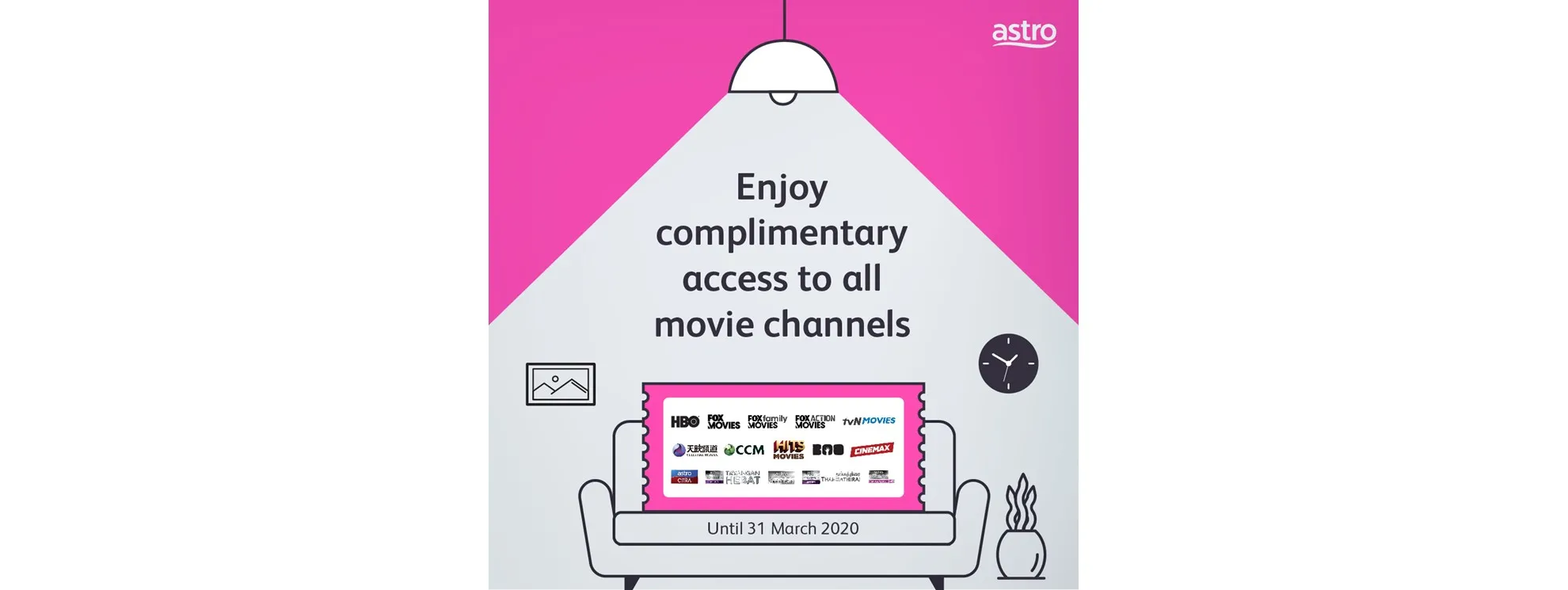 Astro offers Customers Complimentary Viewing of All Movie Channels