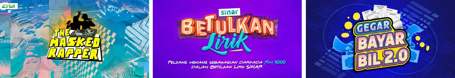 Menang hadiah wang tunai dan bayaran bil bersama ERA, SINAR & GEGAR