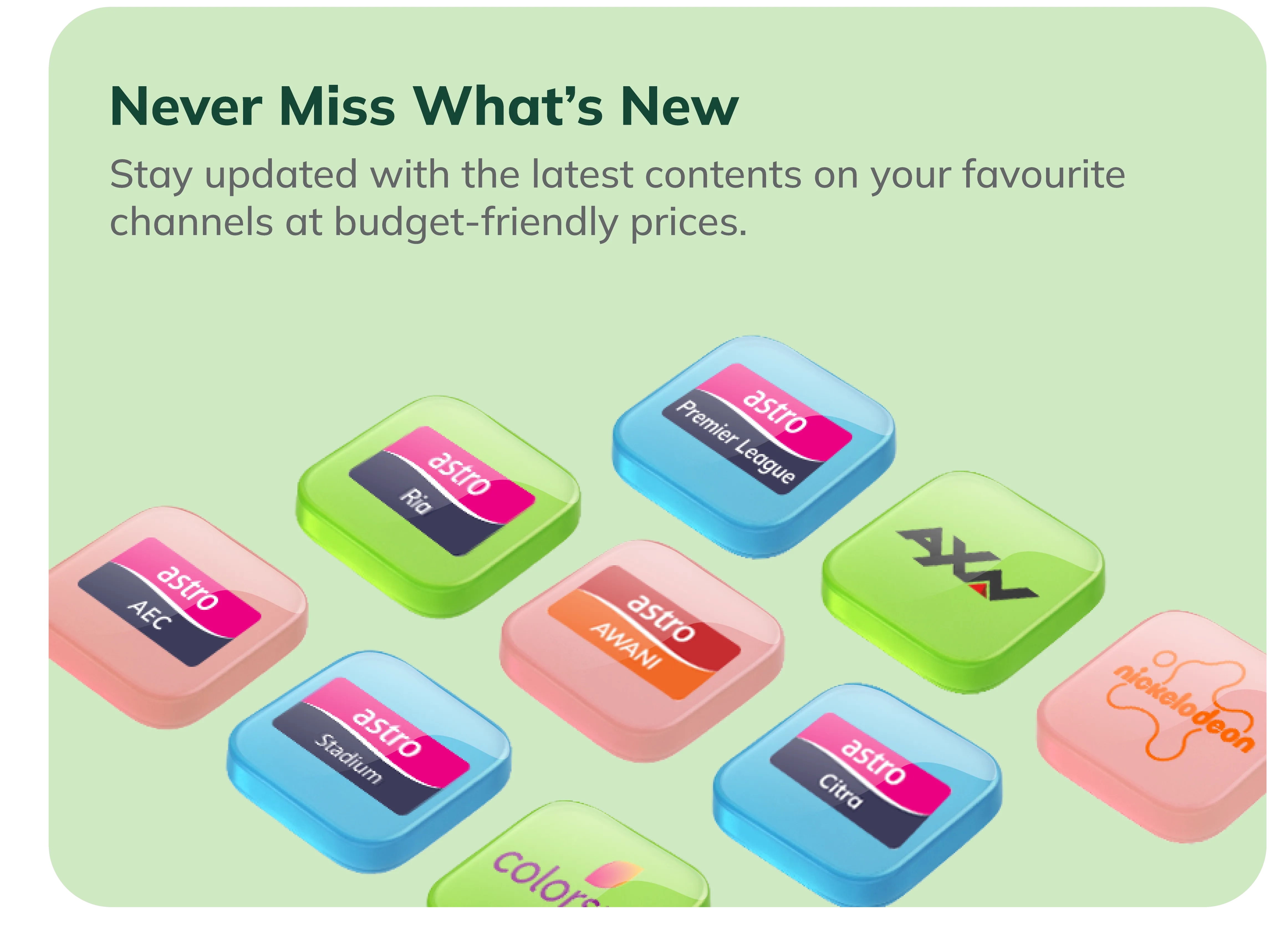 Never Miss What's New