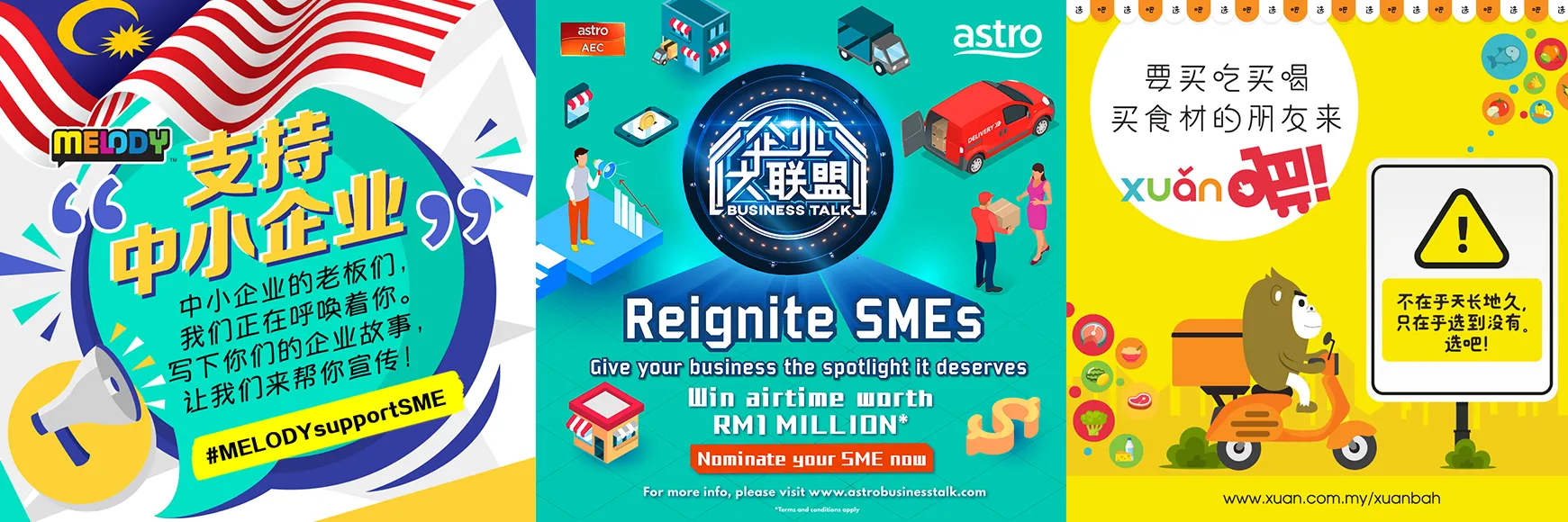 Astro supports SMEs through its TV, radio and digital platforms