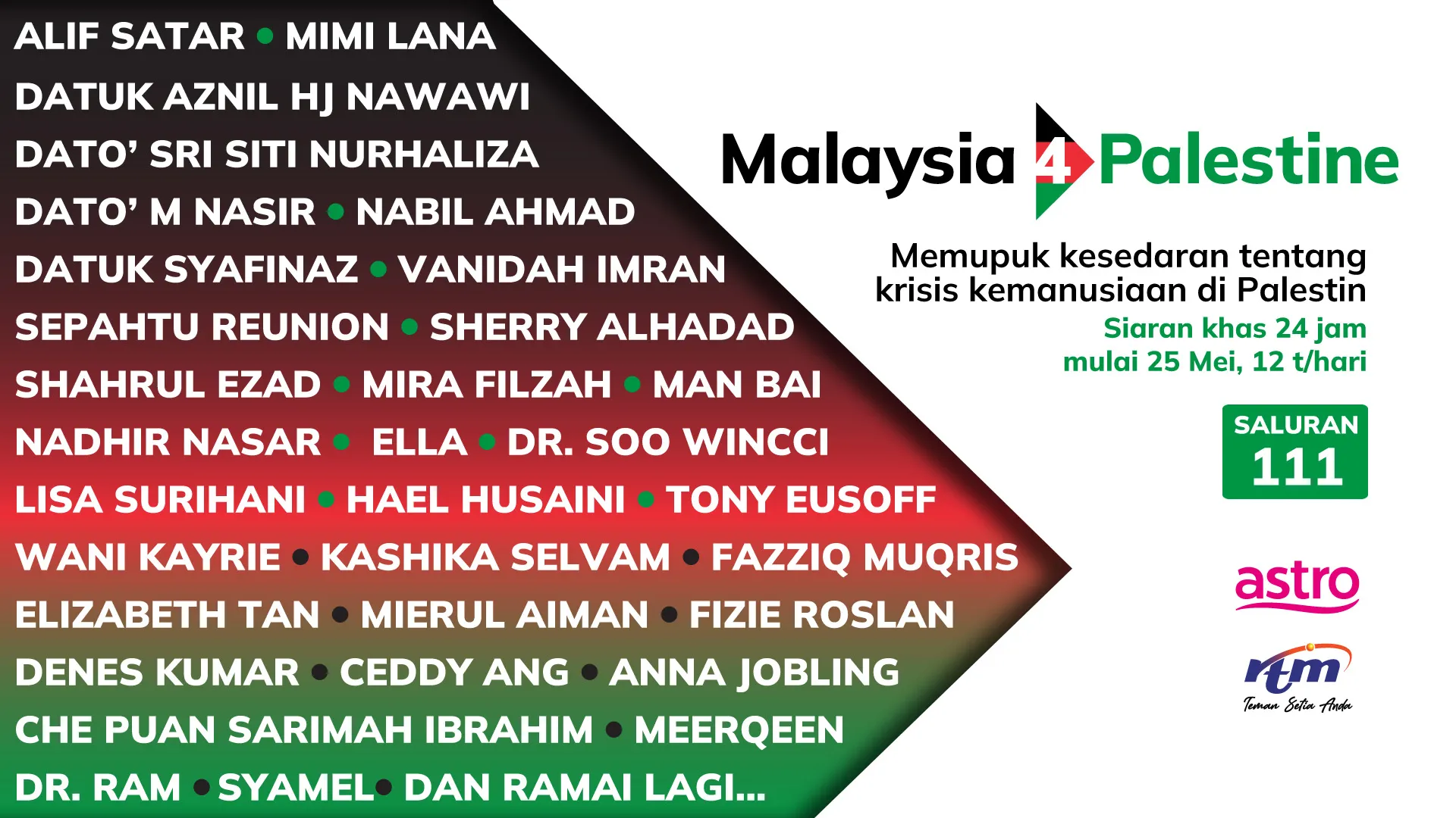 Saluran Malaysia4Palestine ketengah krisis kemanusiaan di Palestin