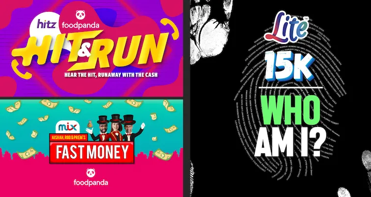 HITZ, MIX and LITE fans stand to win cash prizes!