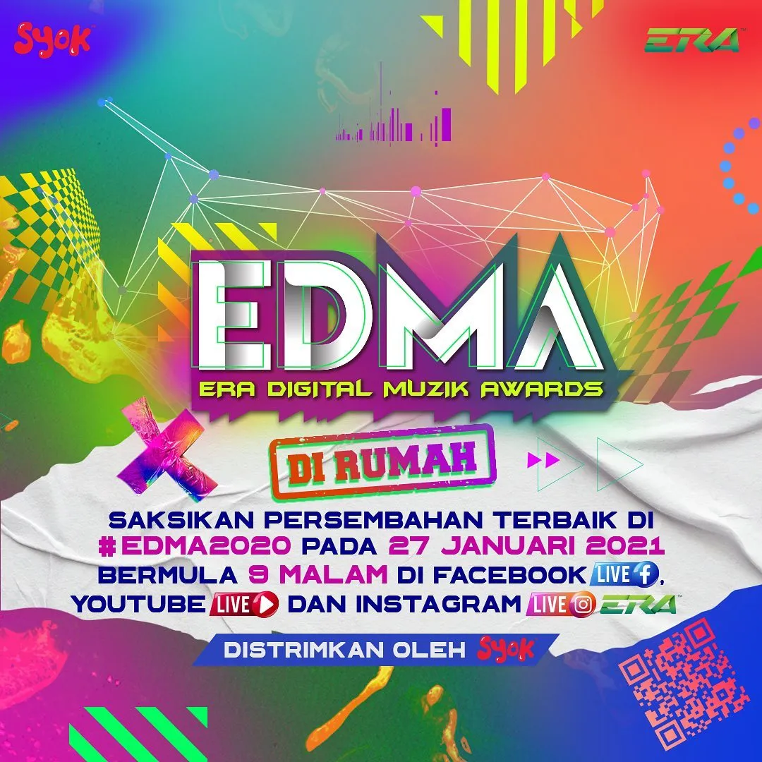 Strim ‘ERA Digital Muzik Awards (EDMA) 2020’ pada 27 Januari